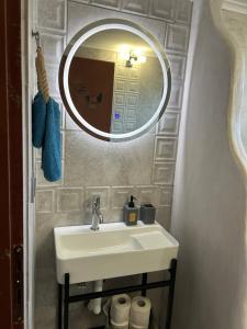 A bathroom at ''Mary's House'' Entire residence Olympiada Halkidiki Near to Sea 200m !