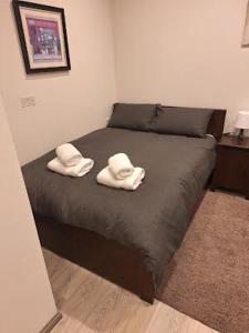 Postel nebo postele na pokoji v ubytování Hopes room