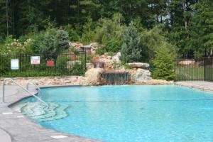 a swimming pool with a waterfall in a yard at #722 Trout Hill Condo at Fall Creek Falls in Sampson