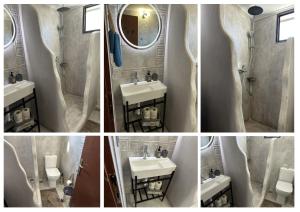A bathroom at ''Mary's House'' Entire residence Olympiada Halkidiki Near to Sea 200m !