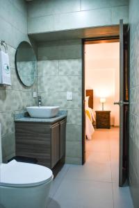Koupelna v ubytování Ecohotel Guaduales Nature