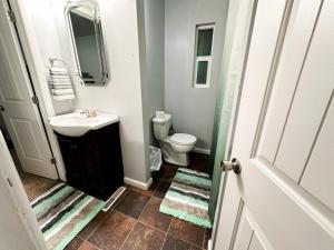 un bagno con lavandino e WC di Perfect for West End Shopping a Billings Altre 3 foto
