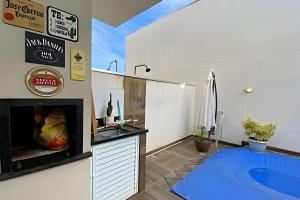 Køkken eller tekøkken på Aconchego para Famílias