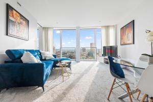 Χώρος καθιστικού στο Birmingham City Centre, City Views, Parking, Sleeps 4, Long Stay Offers