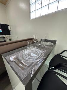 Köök või kööginurk majutusasutuses LOFT Completo - próximo ao Centro com Ar Condicionado