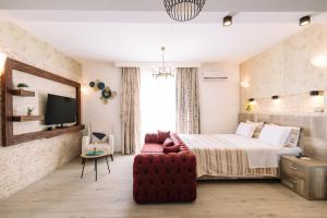 Postel nebo postele na pokoji v ubytování Hotel Platinum Lux