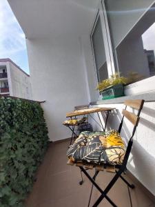 Balkón alebo terasa v ubytovaní Apartament nad Małym Jeziorakiem