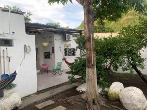 En have udenfor Casa Carolina