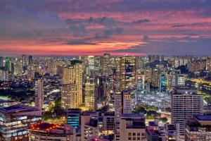 Nespecifikovaný výhled na destinaci São Paulo nebo výhled na město při pohledu z hotelu