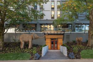 a statue of a camel standing in front of a building at Hotel Indigo Chattanooga - Downtown by IHG in Chattanooga