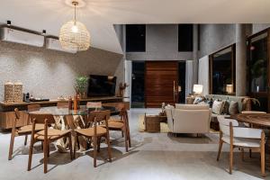 Khu vực ghế ngồi tại Casa Manawa Milagres