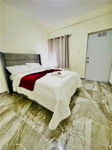 Postel nebo postele na pokoji v ubytování New hotel neo
