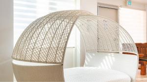 Postel nebo postele na pokoji v ubytování Gyeongju jullietapoolvilla&kidspension