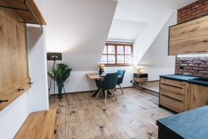 Η κουζίνα ή μικρή κουζίνα στο Apartmány U Doskočilů