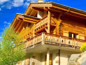 Balkón nebo terasa v ubytování Apartment in Veysonnaz near Ski Lift