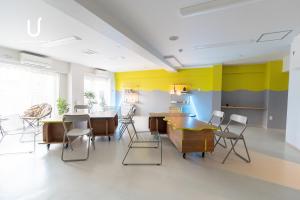Χώρος καθιστικού στο Hotel Residence unito NAMBA Motomachi