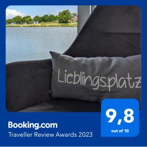 Certifikát, hodnocení, plakát nebo jiný dokument vystavený v ubytování Hausboot Wangermeerblick (Floating Home)