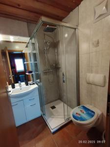 A bathroom at Apartments Grabler