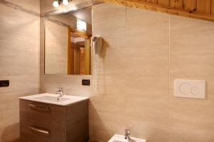 A bathroom at Baita Franz Mansarda 1 Livigno