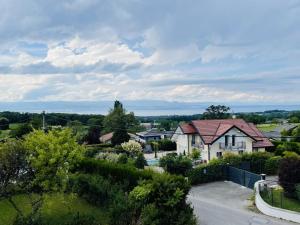 an aerial view of a house at Appartement T3 - Côté Lac - Les appartements de Lucie à Allinges in Allinges