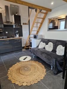 Η κουζίνα ή μικρή κουζίνα στο Studio à 200m de la plage avec parking gratuit et terrasse