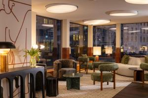 A seating area at Hotel D - Basel - Fully Renovated 2025
