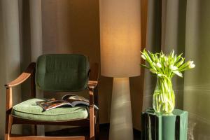 A seating area at Hotel D - Basel - Fully Renovated 2025