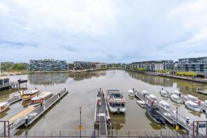a group of boats docked at a marina at Kingston Foreshore Paradise - 2BR - Hosted by Canstay in Kingston  +19 photos