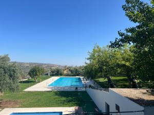 an overhead view of a swimming pool at Capricho de Zuheros in Zuheros