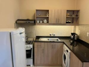 Virtuve vai virtuves zona naktsmītnē Mandala Apartments