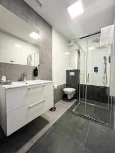 Koupelna v ubytování Hotel Sobieraj