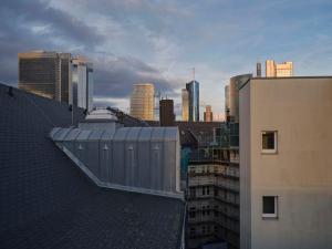 Udsigt til Frankfurt am Main eller udsigt til byen taget fra hotellet