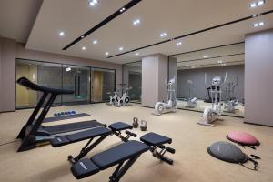 Phòng/tiện nghi tập thể dục tại Starry Sky Garden Hotel Wuhan Hankou Railway Station Zhuyeshan Subway Station Branch
