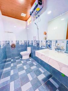 Phòng tắm tại Trang An Natura Bungalow