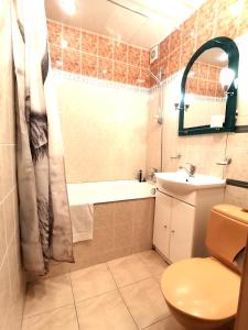 Et badeværelse på Purvciems apartment, Ieriķu 66