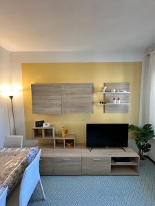 TV a/nebo společenská místnost v ubytování Exclusive PrivateBeach - Explora Lake 1