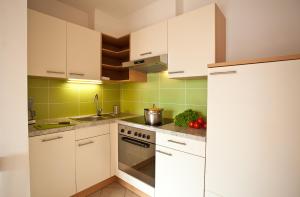 A kitchen or kitchenette at Gasserhof Aicha