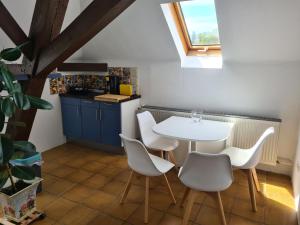Kuchyň nebo kuchyňský kout v ubytování Villa in Adelsheim