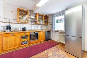Kuchyň nebo kuchyňský kout v ubytování Ferienhaus Franziska