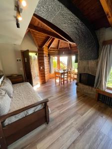 Un lugar para sentarse en La Caleta Bungalows