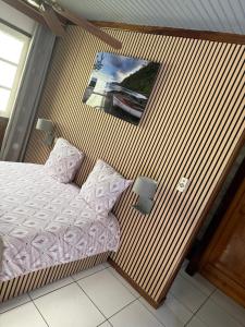 Postel nebo postele na pokoji v ubytování Auberge Desprairies