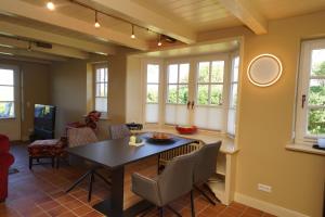 Χώρος καθιστικού στο Ferienwohnung Heefwai H2W3 In Morsum