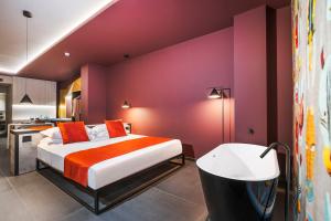 Postel nebo postele na pokoji v ubytování Catania Smart Hotel