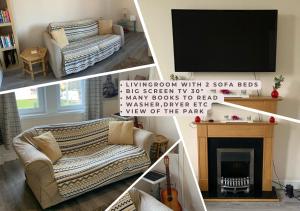 Зона вітальні в Large 2 Floor Apt near Beach & Train and Golf courses