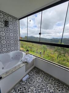 Phòng tắm tại La Villa Novas Pousada