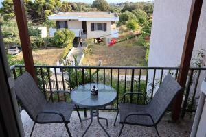 A balcony or terrace at Filippos Apartments "Room 5" No kitchen