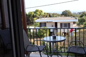 A balcony or terrace at Filippos Apartments "Room 5" No kitchen