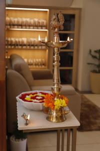 Posezení v ubytování MoonBasa Boutique Hotel and Spa Infopark , Kakkanad