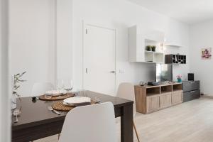 Kuchyň nebo kuchyňský kout v ubytování Apartment Xara Torres, at the Beach of Alcudia