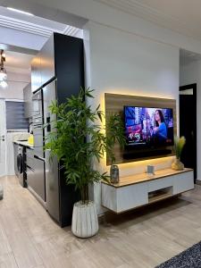 TV i/ili multimedijalni sistem u objektu Pebbles Nest